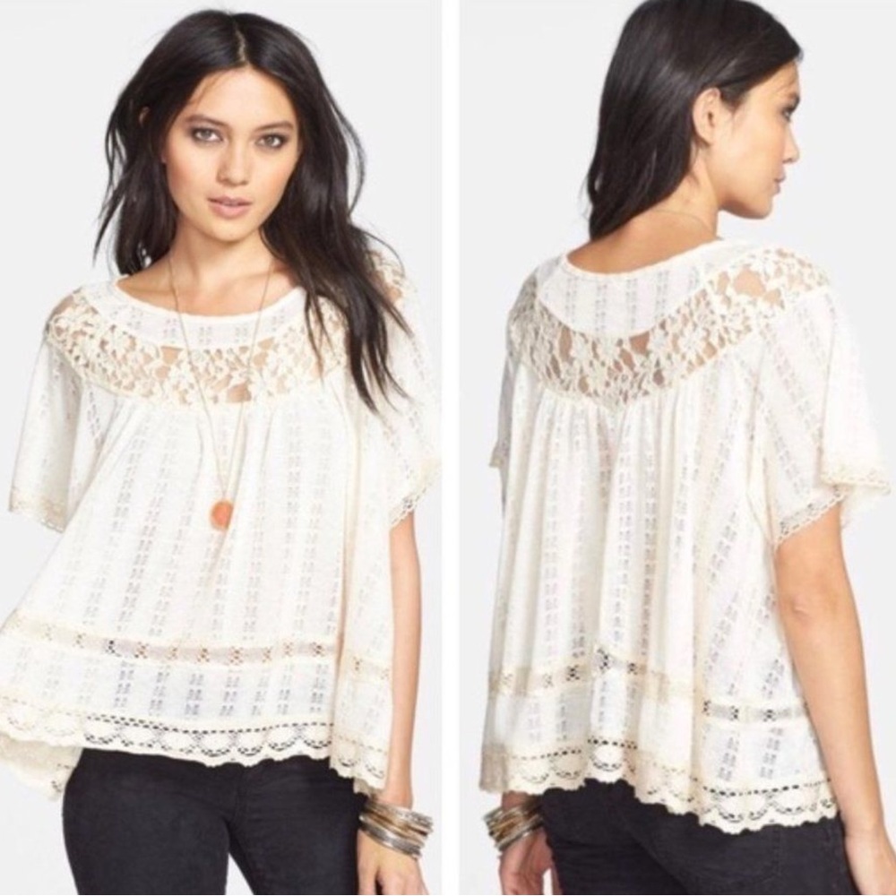 Free People - Papyrus Dandelion Bohemian Lace Top